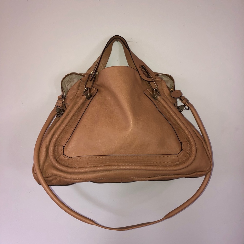 Chloe Tan Leather Satchel